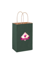 Matte Color Twisted Paper Handle Shopper |5x3 1/2x8| - Flexo Ink
