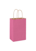 Matte Color Twisted Paper Handle Shopper |5x3 1/2x8| - Foil Stamp - Image 2