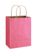 Matte Color Twisted Paper Handle Shopper |8x4 3/4x10 1/2| - Flexo Ink - Image 4