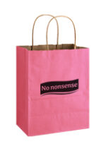 Matte Color Twisted Paper Handle Shopper |8x4 3/4x10 1/2| - Foil Stamp - Image 2