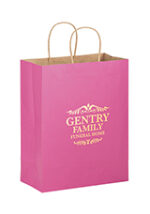 Matte Color Twisted Paper Handle Shopper |10x5x13| - Flexo Ink - Image 2