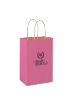 Matte Color Twisted Paper Handle Shopper |5x3 1/2x8| - Flexo Ink - Image 3