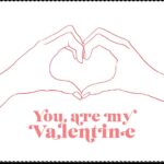 You Are My Valentine Cloth