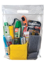 Crystal Clear Zip-Tight Bag with Die Cut Handle |12x12x6| - Flexo Ink - Image 2