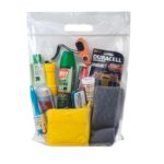 Crystal Clear Zip-Tight Bag with Die Cut Handle |12x12x6| - Flexo Ink