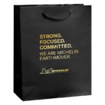 Gloss Laminated Euro Tote Bag |8x4x10| - Foil Stamp