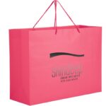 Matte Laminated Euro Tote Bag |16x6x12| - Pastel Foil Stamp - Image 4