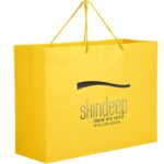 Matte Laminated Euro Tote Bag |16x6x12| - Pastel Foil Stamp - Image 5
