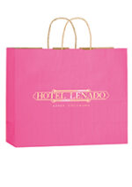 Matte Color Twisted Paper Handle Shopper |16x6x13| - Flexo Ink - Image 3
