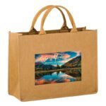 COVE - Lightweight Washable Kraft Paper Tote Bag with Contoured Handle |16x6x12| - Color Evolution
