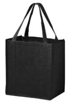 Recession Buster Non-Woven Grocery Tote with Poly Board Insert |12x8x13| - Screen Print - Image 3