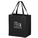 Recession Buster Non-Woven Grocery Tote with Poly Board Insert |12x8x13| - Screen Print