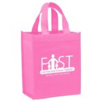 Awareness Pink Non-Woven Tote Bag |8x5x10| - Screen Print