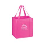 Heavy Duty Non-Woven Grocery Tote Bag with Insert |12x8x13| - Screen Print - Image 2