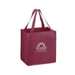 Heavy Duty Non-Woven Grocery Tote Bag with Insert |12x8x13| - Screen Print - Image 3