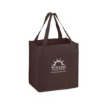 Heavy Duty Non-Woven Grocery Tote Bag with Insert |12x8x13| - Screen Print - Image 4