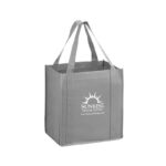 Heavy Duty Non-Woven Grocery Tote Bag with Insert |12x8x13| - Screen Print - Image 5