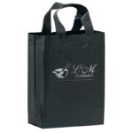 Color Frosted Soft Loop Shopper Bag |8x4x11| - Foil Stamp